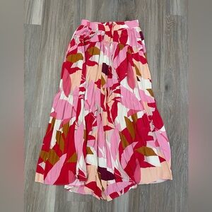 Petal & Pup Red and Pink Maxi Skirt